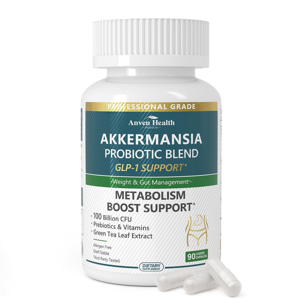Main product image of Anven Health GLP-1 supplement bottle