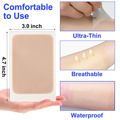 Anvosy tattoo cover up patch cut-to-fit shows customizable sizing for perfect concealment.