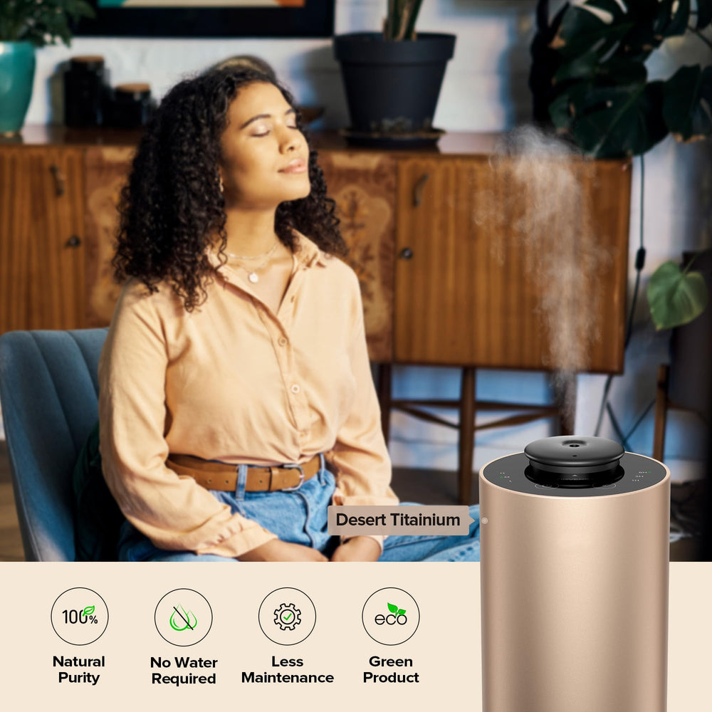 ANX Waterless Diffuser Desert Titanium battery and USB-C charging