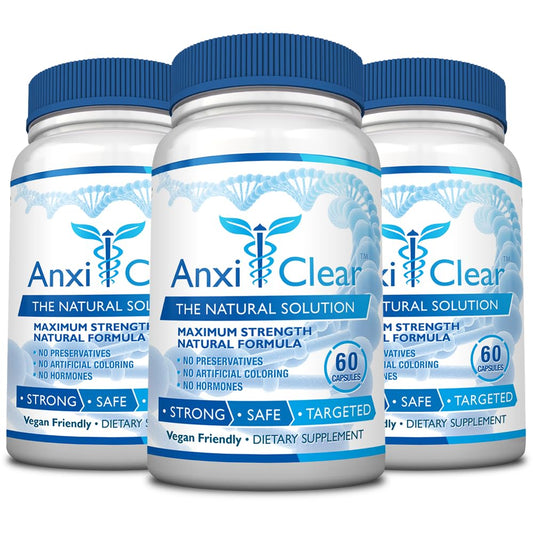 AnxiClear 3-month supply bottle and packaging