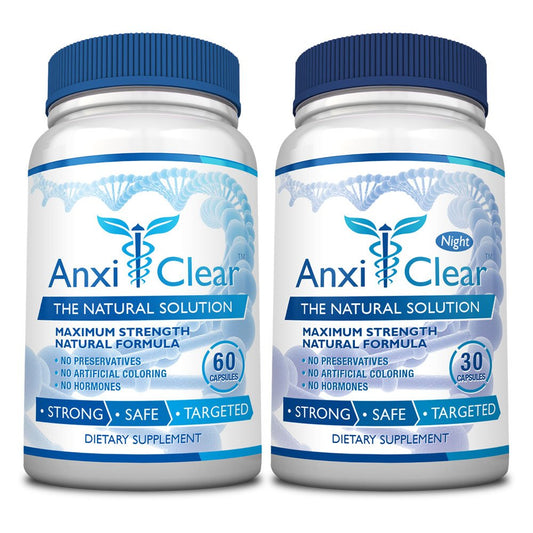 AnxiClear daytime bottle on a white background