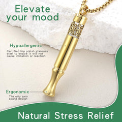 Close-up of 4-7-8 breathing guidance on pendant
