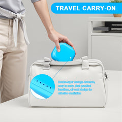 Inside view of the ANYLEY denture case with compartments