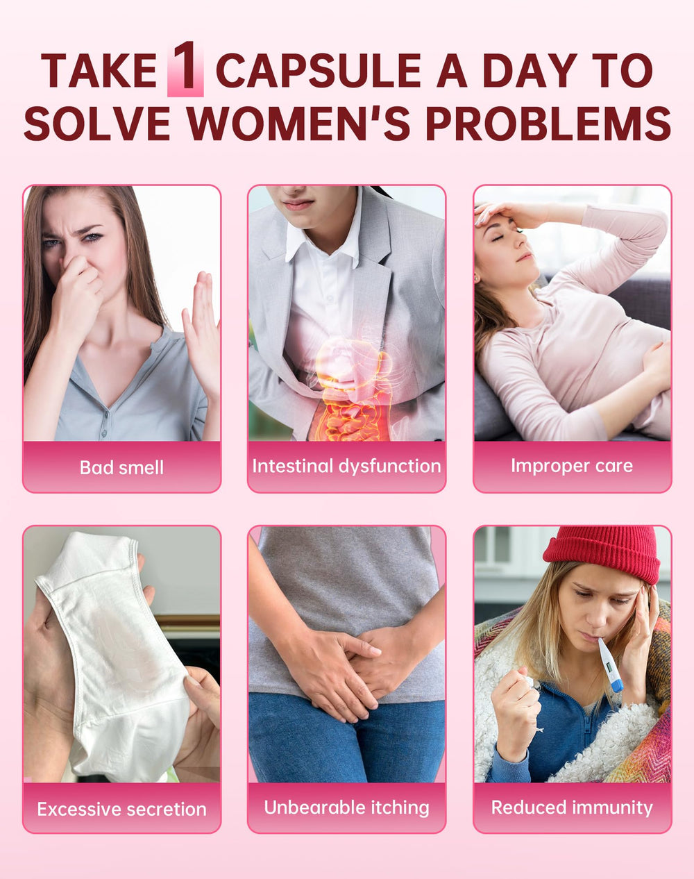 Graphic showing vaginal pH balance support