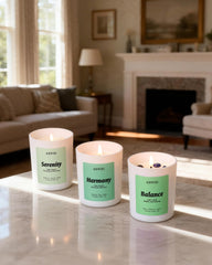 Cedarwood & Patchouli candle with Lapis Lazuli for Balance