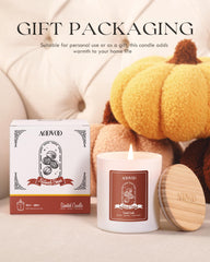 Gift-ready AOOVOO Nutmeg Beans candle packaging