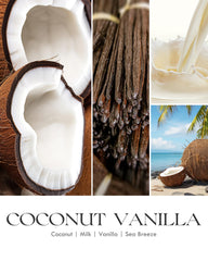 Gift-ready AOOVOO Vanilla Coconut Candle with elegant gold accents