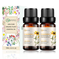AOPING Calendula essential oil bottle pour for diffuser use and calming ambience.