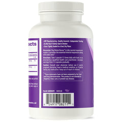 Nutrition label highlighting vegan, non-GMO, gluten-free and dairy-free claims