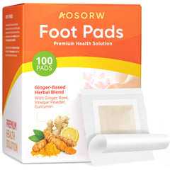 AOSORW Natural Herbal Foot Pads orange packaging - front view