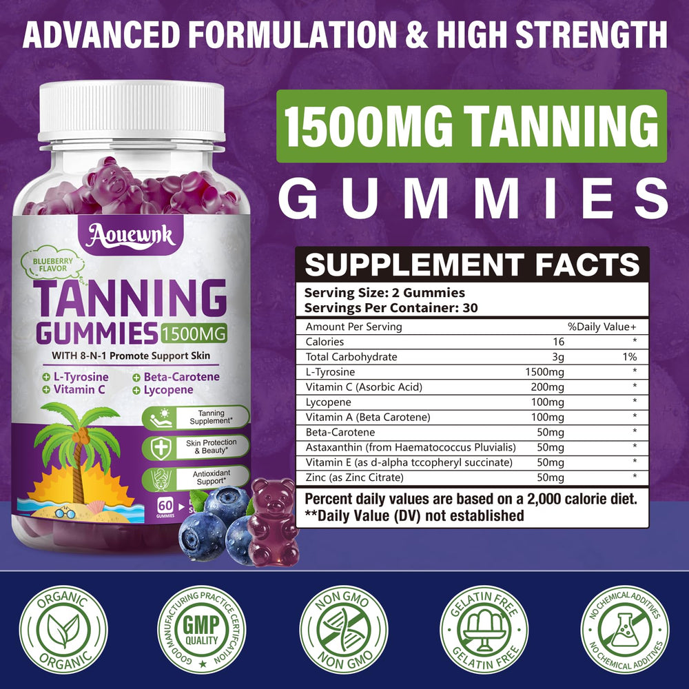 Ingredient highlights: L-Tyrosine, Lycopene, Beta-Carotene, Astaxanthin