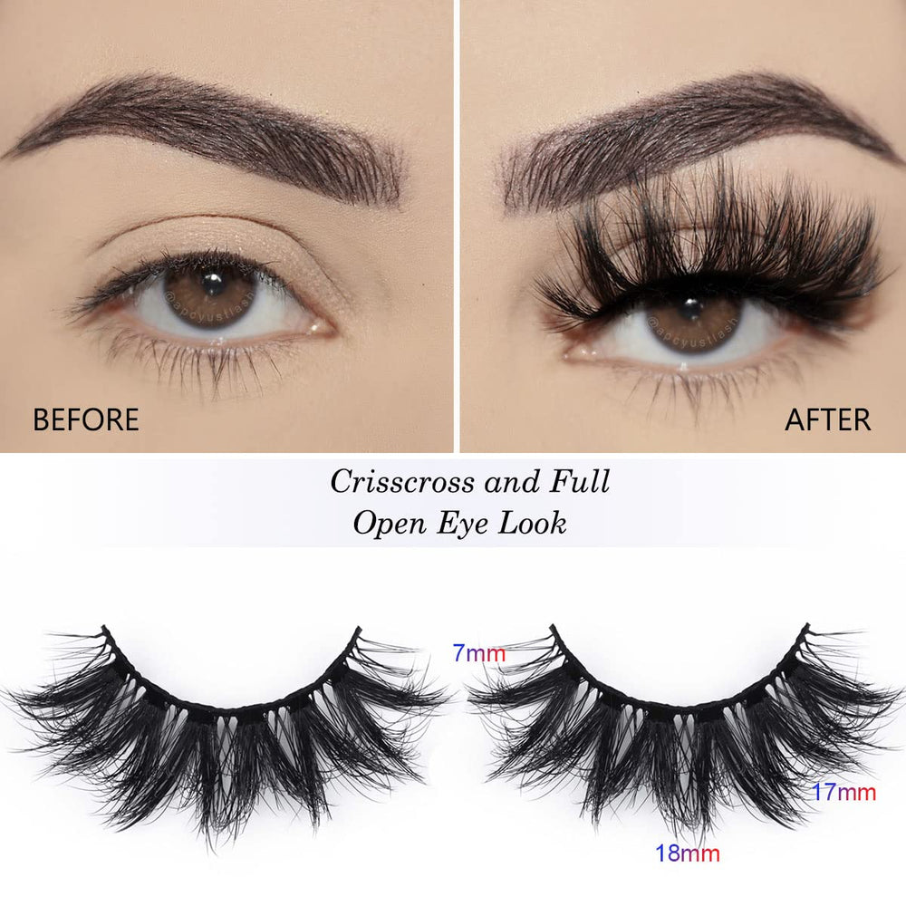 APCYUST portable packaging keeps lashes pristine for on-the-go touch-ups.