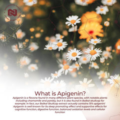 Apigenin capsules 200mg packaging and label