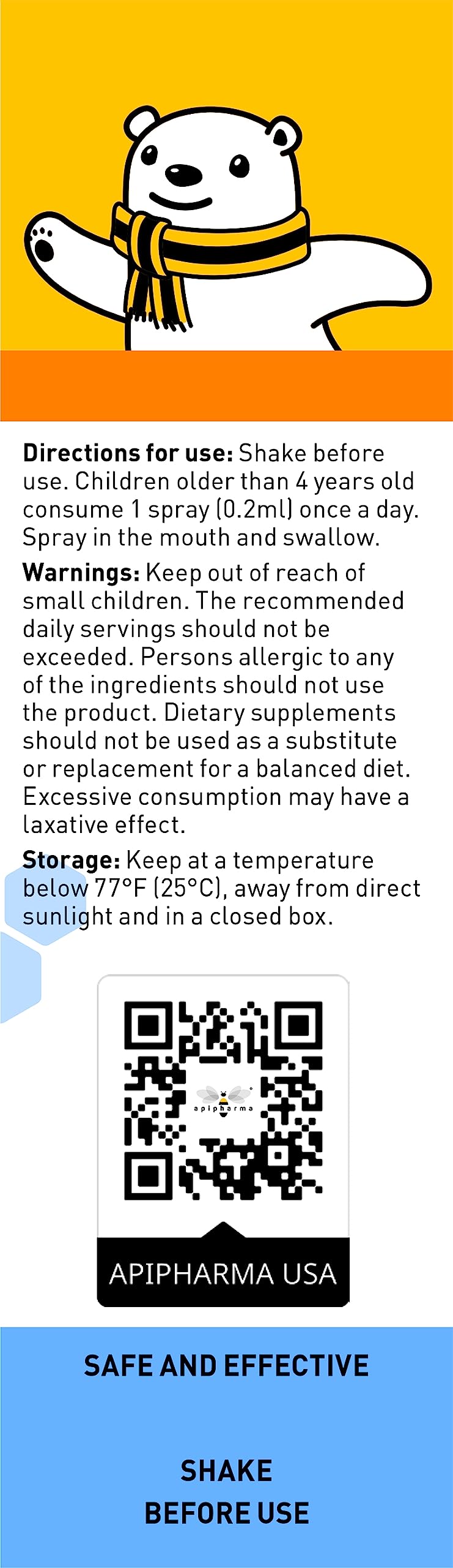 Child taking Vitamin D3 spray as part of daily routine