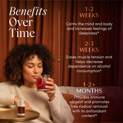 Wine Down on a nightstand, a convenient evening companion
