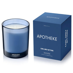 APOTHEKE Earl Grey Bitters Petite Candle 5 oz front view