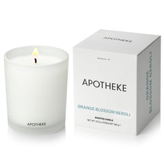 APOTHEKE Orange Blossom Neroli candle in a 10.5 oz glass jar.