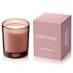 APOTHEKE Santal Rock Rose Petite Candle 5 oz jar front view