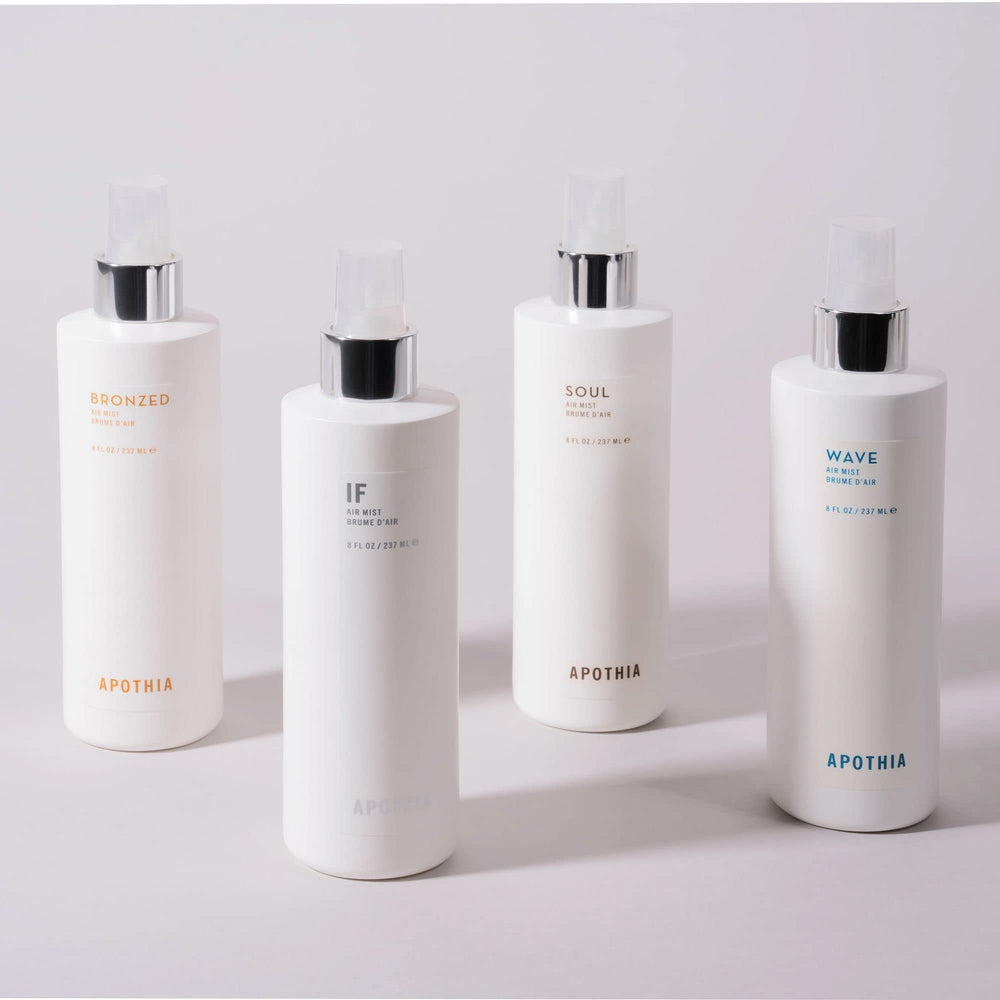 APOTHIA Soul Air Mist home ambiance snapshot suggests inviting spaces ready for relaxation.
