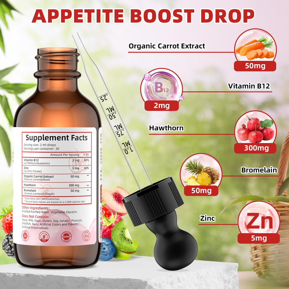Dropper dispensing 2 ml for Appetite Booster Drops