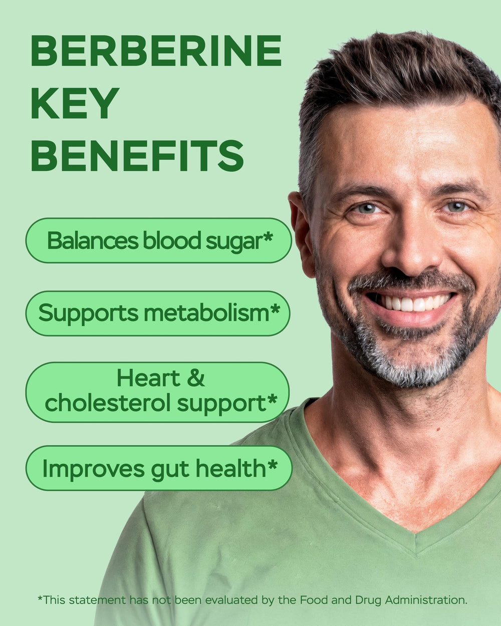 Apple Cider Vinegar, Berberine HCl and Green Tea Extract ingredients