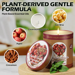 2-pack gift-ready tin jar candles with fragrance label