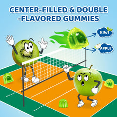 Apple & Kiwi flavored gummies for kids and adults