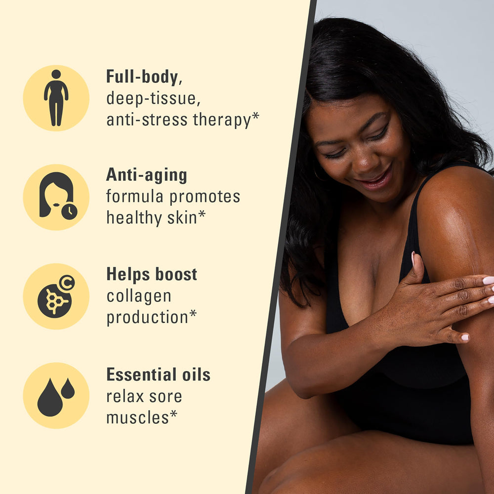 Full-body massage oil for circulation and detox