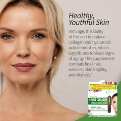 One daily berry-flavored collagen drink serving