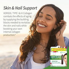 Healthy skin and nails concept image