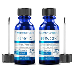 Approved Science Fungix bottle with 25% undecylenic acid for nail wellness support.