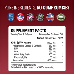 Astaxanthin capsule representing 650mcg antioxidant