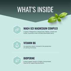 Close-up of magnesium capsules