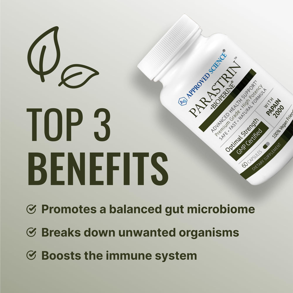 Parastrin black walnut ingredient image highlights herbal blend for daily support