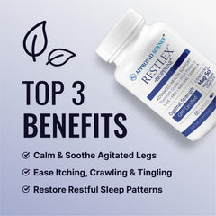 Approved Science Restlex label detail highlights magnesium glycinate and L-theanine.