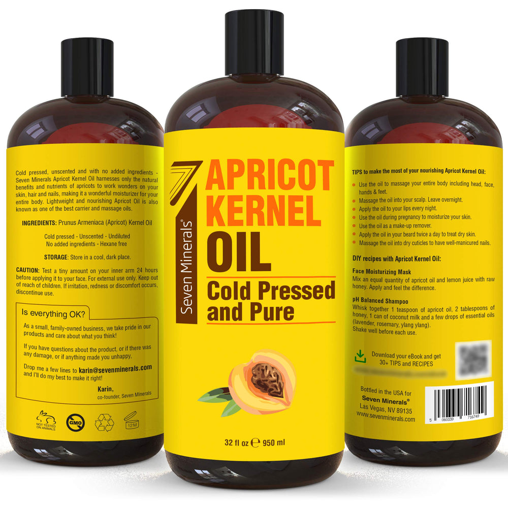 Usage image for massage therapy with apricot kernel oil