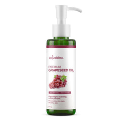 Aquableu grapeseed oil texture on skin for quick absorption