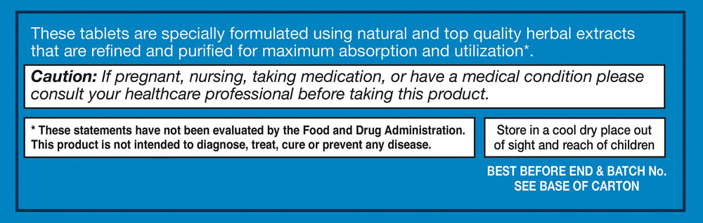 Herbal extracts used in Aquaflow tablets