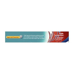 Hanging display of Aquafresh 5.6 oz Cool Mint pack of seven