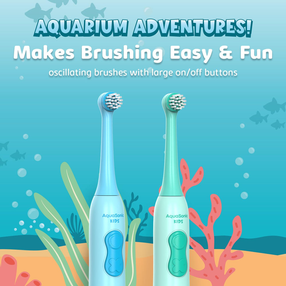 Gentle oscillating brush head designed for kids