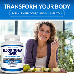 Close-up of Blood Sugar 365 ingredients list