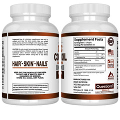 Close-up of Arazo Nutrition coconut oil softgels