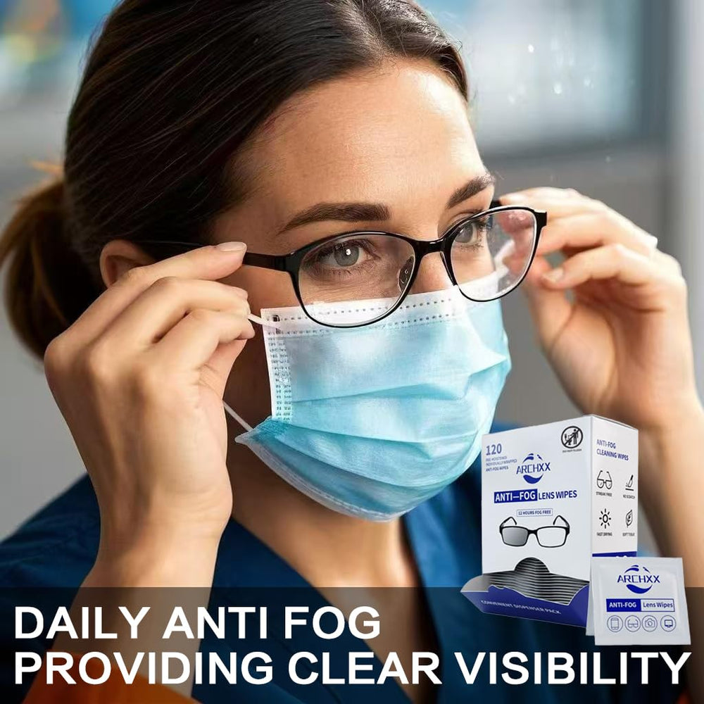 ARCHXX anti fog wipes being used on sunglasses