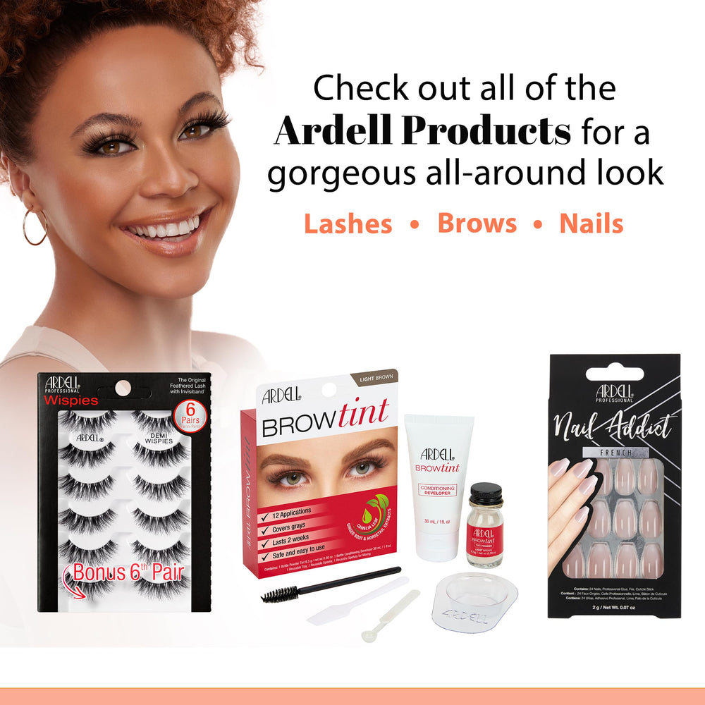 Ardell BBL lashes worn by model showing lightweight comfort