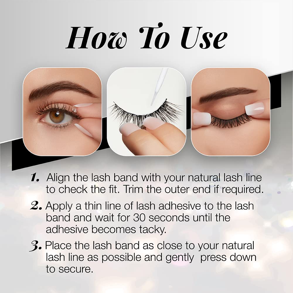 Ardell beginner-friendly lashes set with included glue for DIY wear