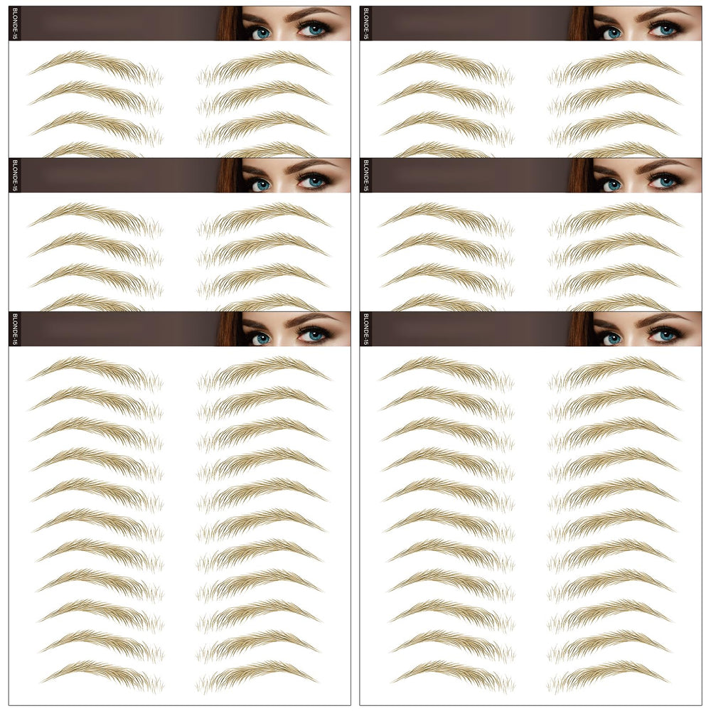 Aresvns Blonde Eyebrows Tattoo 66pairs for natural daily looks.