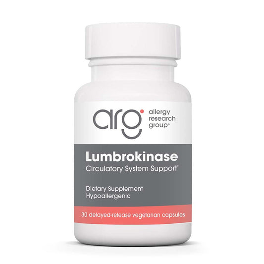 Allergy Research Group Lumbrokinase 30-delayed-release vegetarian capsules bottle