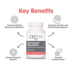 Citicoline and Acetyl-L-Carnitine ingredients on NeuroPlus bottle label