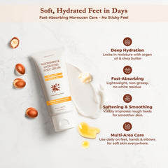 Fast-absorbing Argaviva cream vanishes quickly without residue.
