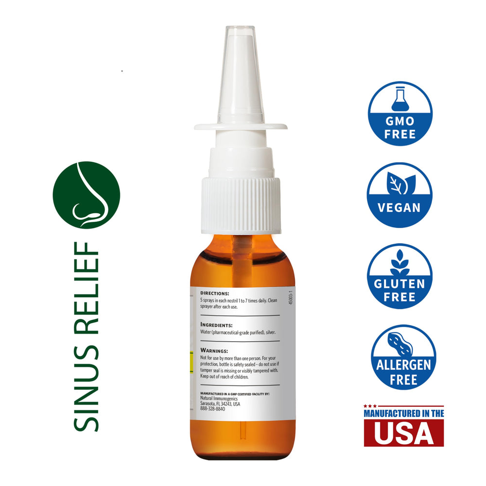 Nasal spray nozzle releasing mist